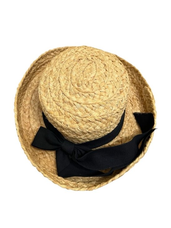 Helen Kaminski Raffia Straw Hat Black Ribbon Wide Brim Packable Sun Hat Australi main image 5